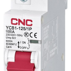 Автоматичний вимикач CNC YCB1-125 1Р 125А 6кА C (Б00032058)