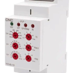 Реле контролю напруги CNC YCV8-10 M460 L1-L2-L3 АС 220-460В 2СО 8А АС1 250В/DC 24В (Б00045683)
