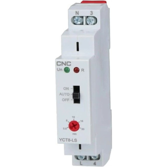 Сходове реле витримки часу CNC Electric YCT8-LS AC 230В 1NO 16А АС1 250В/DC 24В (Б00044220)