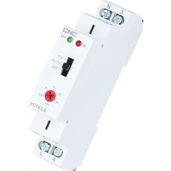 Сходове реле витримки часу CNC Electric YCT8-LS AC 230В 1NO 16А АС1 250В/DC 24В (Б00044220)