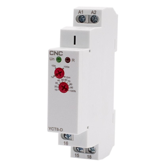 Реле затримки відключення при зникненні живлення CNC Electric YCT8-D AC/DC 12-240В 1СО 16А АС1 250 (Б00044216)