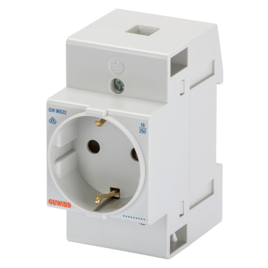 Розетка на DIN-рейку GEWISS 2P+E 250В/16А 2,5M (GW96522)