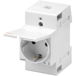 Розетка на DIN-рейку GEWISS 2P+E 250В/16А 2,5M з кришкою (GW96523)