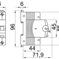 Диференціальний автомат GEWISS COMPACT RCBO 1P+N C10 6kA AC/0.03 2M (GW94106)