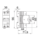 Диференціальний автомат GEWISS COMPACT RCBO 1P+N C6 6kA AC/0.03 2M (GW94105)