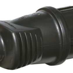 Вилка кутова ETI PKB-ST 2Р+РЕ каучук IP44 чорна (4481002)