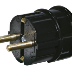 Вилка кутова ETI PPB-90 2Р+РЕ полікарбонат IP20 чорна (4481005)