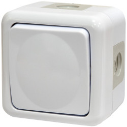 Вимикач накладний 1-клавішний білий ETI PVE-1 (4481016)
