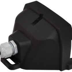 Розетка кабельна 2-місна ETI ERS-2CM 2Р+РЕ Schuko каучук IP44 чорна