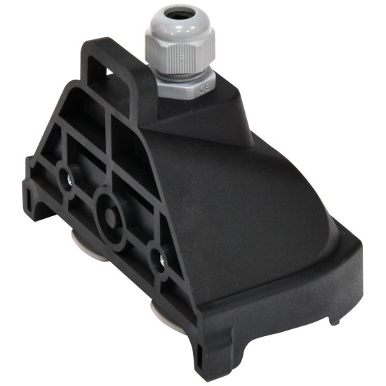 Розетка кабельна 2-місна ETI ERS-2CM 2Р+РЕ Schuko каучук IP44 чорна