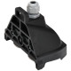 Розетка кабельна 2-місна ETI ERS-2CM 2Р+РЕ Schuko каучук IP44 чорна
