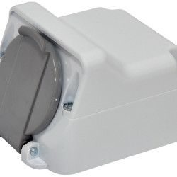 Накладна розетка з кришкою ETI PRE-1 IP44 (4481019)
