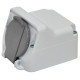 Накладна розетка з кришкою ETI PRE-1 IP44 (4481019)