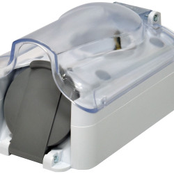 Накладна розетка двомісна з кришкою ETI PRE-2PC IP44 (4481021)