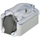 Накладна розетка двомісна з кришкою ETI PRE-2PC IP44 (4481021)