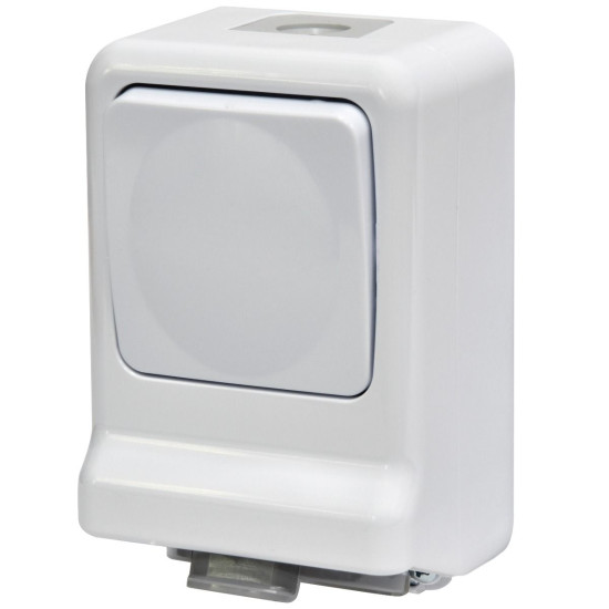 Розетка із вимикачем ETI PRV-1 2Р+РЕ IP 44 10/16A 250В