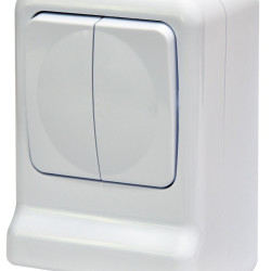 Розетка із вимикачем ETI PRV-2 2Р+РЕ IP 44 10/16A 250В