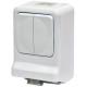 Розетка із вимикачем ETI PRV-2 2Р+РЕ IP 44 10/16A 250В