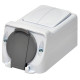 Розетка із вимикачем ETI PRV-2 2Р+РЕ IP 44 10/16A 250В