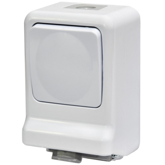 Розетка із сходовим вимикачем ETI PRV-3 2Р+РЕ IP 44 10/16A 250В