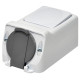 Розетка із сходовим вимикачем ETI PRV-3 2Р+РЕ IP 44 10/16A 250В
