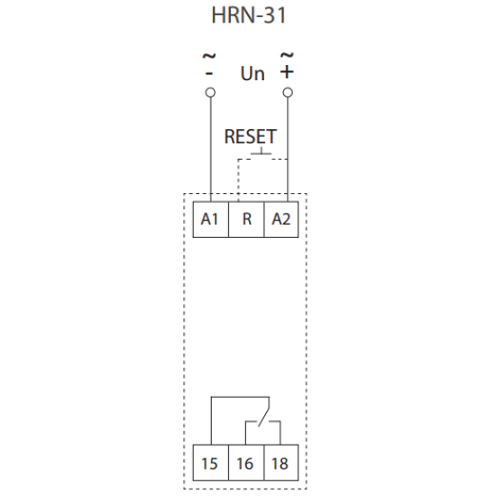 Реле контролю напруги ETI 2471450 HRN-31 (48-276В AC/DC, 1x16A AC1)