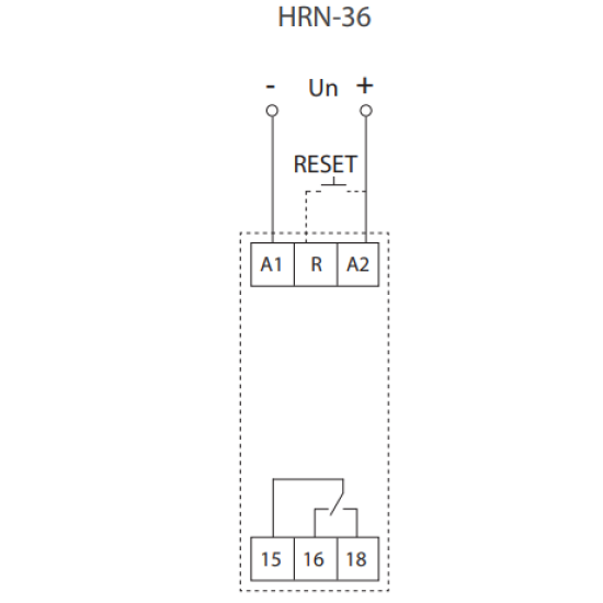 Реле контролю напруги ETI 2471451 HRN-36 6-30В DC (1x16A AC1)