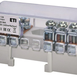 Розподільний клемний блок ETI EDBA-120A (400В 2х50мм²/6х25мм²)