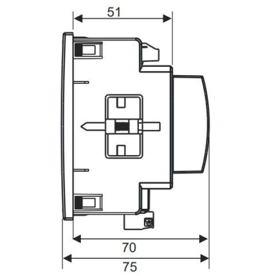 Аналізатор параметрів мережі ETI END25-RSA 2 вихідні контакти RS-485 (4656954)