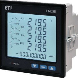 Аналізатор параметрів мережі ETI END25-RSA 2 вихідні контакти RS-485 (4656954)