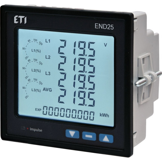 Аналізатор параметрів мережі ETI END25-RSA 2 вихідні контакти RS-485 (4656954)