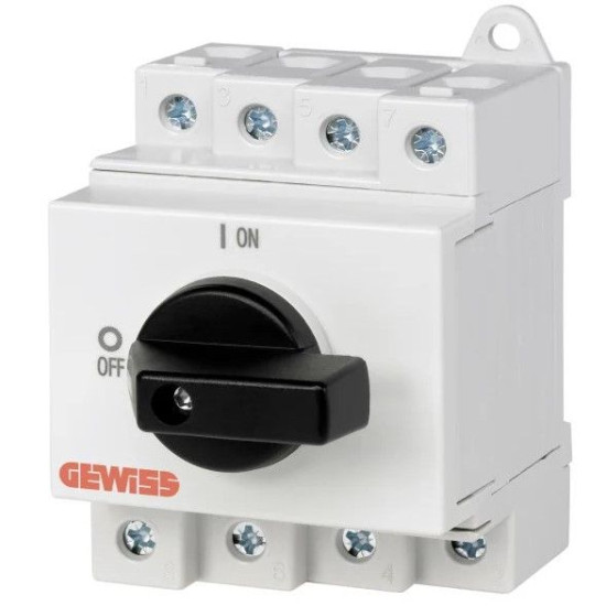 Вимикач навантаження GEWISS 2Р 25А 600В DC (GW96186)