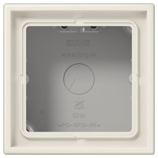 Підрозетник Jung LS Cube LS581AW одномісний слонова кістка