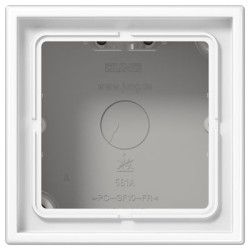 Підрозетник Jung LS Cube LS581AWW білий одномісний