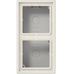 Підрозетник Jung LS Cube LS582AW двомісний слонова кістка
