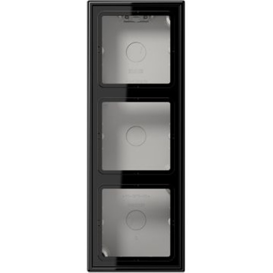 Підрозетник Jung LS Cube LS583ASW тримісний чорний