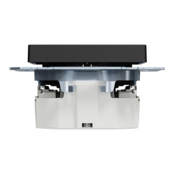 Механізм розетки SCHUKO з захисними шторкам Merten System M Ocean Plastic MEG2300-0403 (матовий чорний)