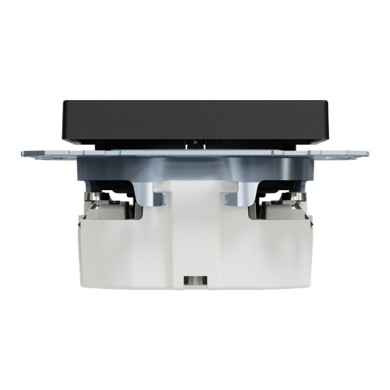 Механізм розетки SCHUKO з захисними шторкам Merten System M Ocean Plastic MEG2300-0403 (матовий чорний)