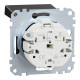 Механізм розетки SCHUKO з кришкою Merten System M, MEG2311-0403 (матовий чорний)
