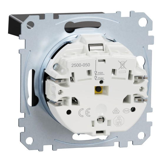Механізм розетки SCHUKO з кришкою та захисними шторками Merten System M, MEG2310-0403 (матовий чорний)