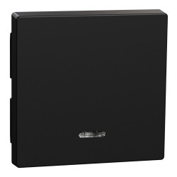 Клавіша вимикача із підсвічуванням Merten System M, чорна матова MEG3320-0403