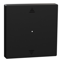 Клавіша KNX для модуля 1-кнопкового вимикача зі стрілками вгору/вниз Merten System M, MEG5215-0403 (матова чорна)
