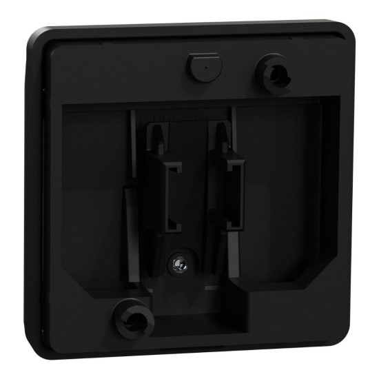 Центральна панель карткового вимикача Merten System M, MEG3854-0403 чорна матова