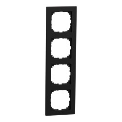 Чотиримісна рамка Schneider Electric M-Pure Ocean Plastic MEG4040-3603 чорна матова