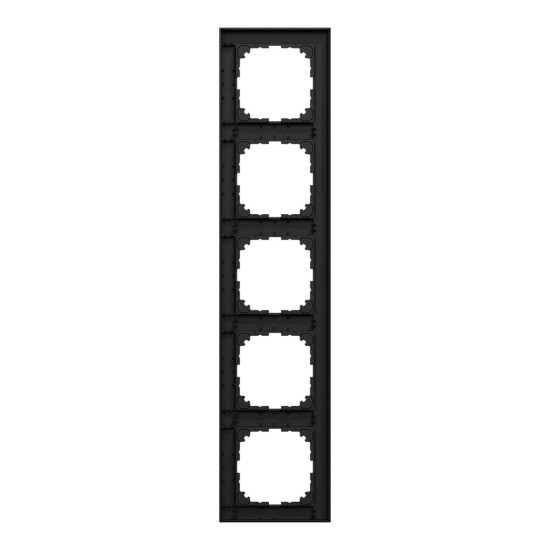 П'ятимісна рамка Schneider Electric M-Pure Ocean Plastic MEG4050-3603 чорна матова