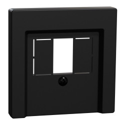 Накладка розетки TAE/аудіо/USB Schneider Electric Merten System M MEG4250-0403 (чорна матова)