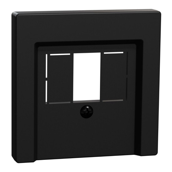 Накладка розетки TAE/аудіо/USB Schneider Electric Merten System M MEG4250-0403 (чорна матова)