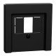 Накладка розетки TAE/аудіо/USB Schneider Electric Merten System M MEG4250-0403 (чорна матова)