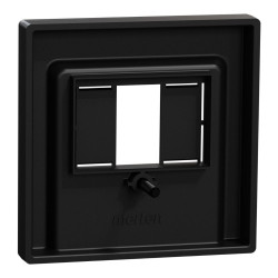Накладка розетки TAE/аудіо/USB Schneider Electric Merten System M MEG4250-0403 (чорна матова)
