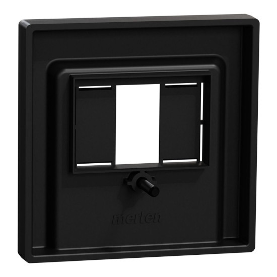 Накладка розетки TAE/аудіо/USB Schneider Electric Merten System M MEG4250-0403 (чорна матова)